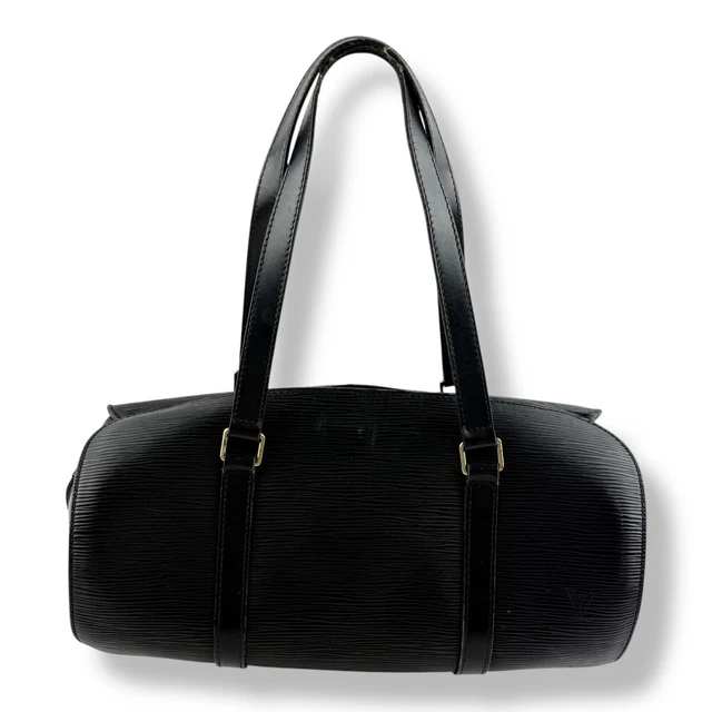 Louis Vuitton Soufflot Black Epi Leather Handbag