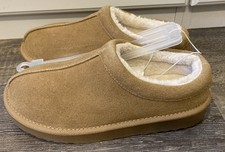 AUDEN Women's Kaya Genuine Suede Clog Slippers Size 8 Ladies
