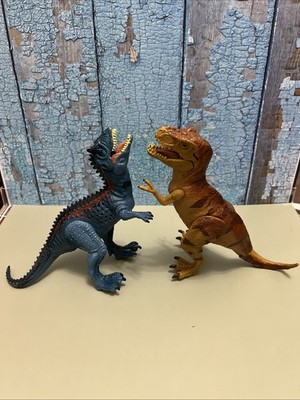 Dinosaur Figure Toys Kid Galaxy Jurassic Park Lights Sounds Action Figured Lot 2