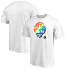 Unisex White Chicago Sky Team Pride T-Shirt