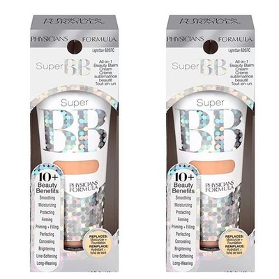 2 Pack Physicians Formula Super BB Beauty Balm Cream Light #6207 Light / Medium 