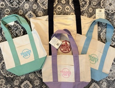 Trader Joe's Foldable Cotton Polyester Canvas Bags