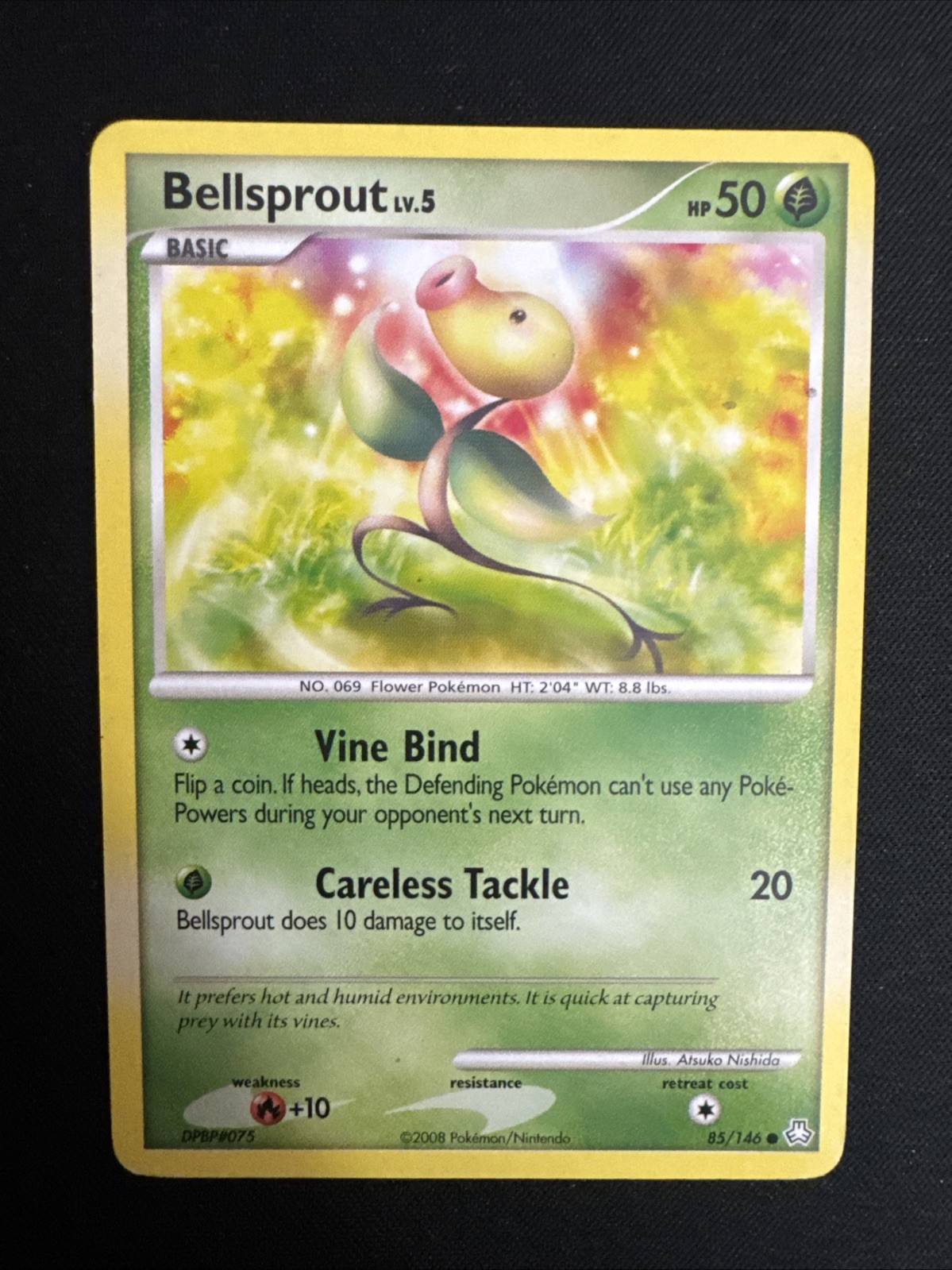 Bellsprout 85/146 Common Legends Awakened Pokemon Moderately Played