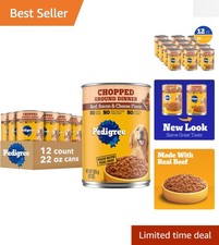 Gourmet Adult Wet Dog Food - Beef, Bacon & Cheese Flavor, 12 Cans of 22 oz. 38.51 per gallon