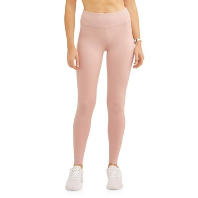 Danskin Core Active Body Fit Performance Wide Waist Ankle Legging Pale Mauve