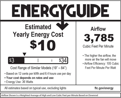 Hinkley Lighting 900956F-NWA Indy 56" 3 Blade Indoor / Outdoor - Black - Picture 3 of 6