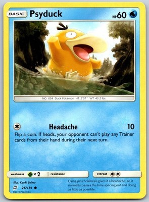 Psyduck Common Kouki Saitou SM - Team Up 26/181 NM