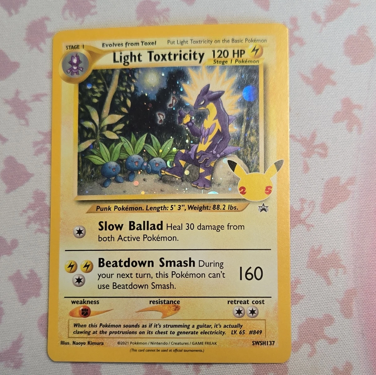 Light Toxtricity SWSH137 SWSH: Sword & Shield Promo Cards for sale