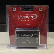 Livewire SPDI Passive Audio Direct Box with Attenuation Pad Music Guitar New