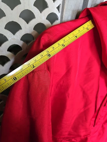 Kings Only Brand  Red Windbreaker Pullover Zip Hoodie Size XL image 10