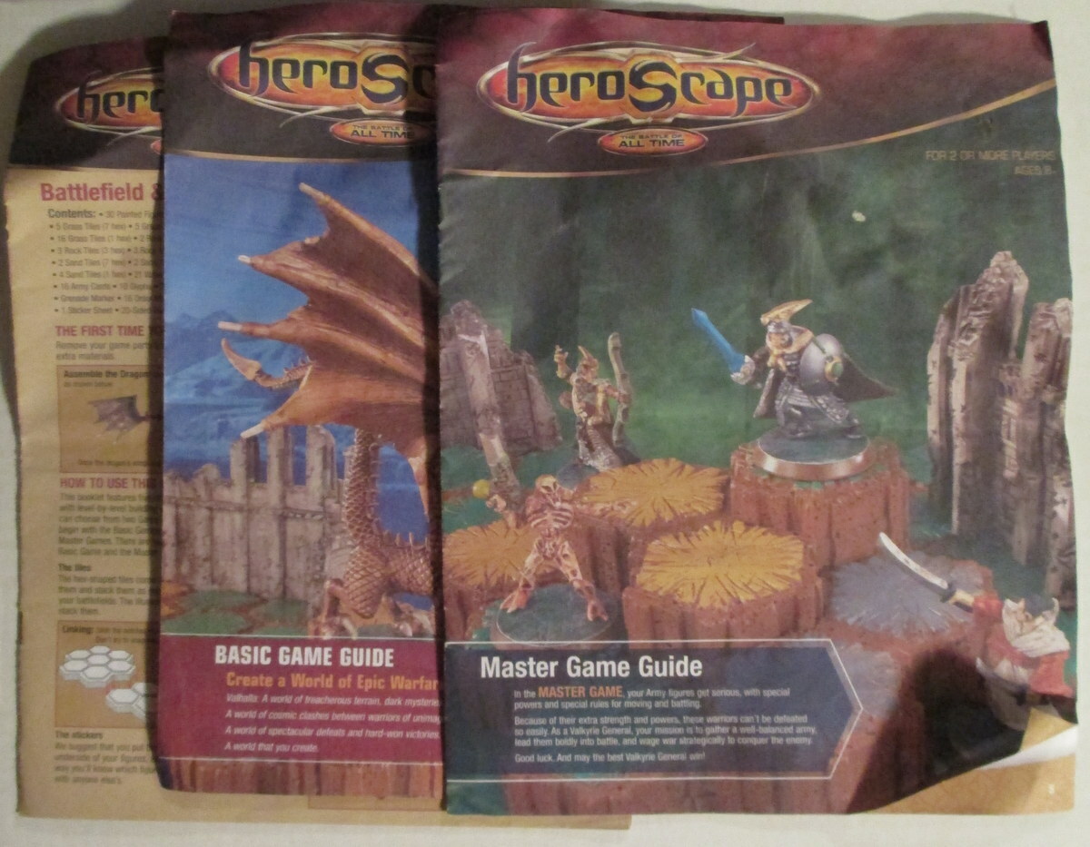 Heroscape directions 3 booklets Basic Game Guide Master Battlefield  Scenario | eBay