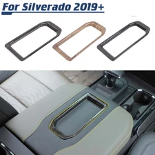 ✅Armrest Storage Box Cover Trim For Silverado 2019+/Suburban 20+/Tahoe+YUKON 21+