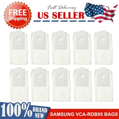 10 Pack Original Dust Bag for SAMSUNG VCA-RDB95 Jet Bot Robot Clean Station