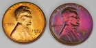 1955 S-1955 S  Lincoln Cent Wheat Penny's BU AND TONED **BEAUTIFUL OLD COIN**