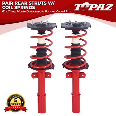 Pair Rear Struts w/ Coil Springs For Chevy Monte Carlo Impala Pontiac Grand Prix