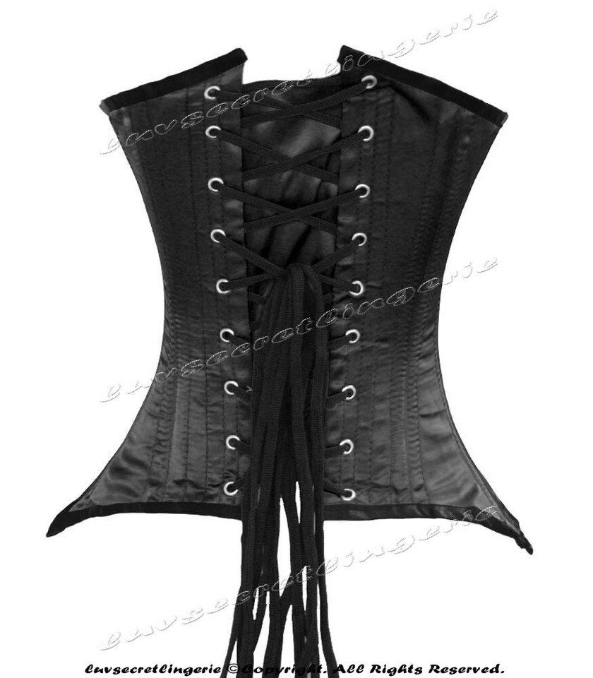 Heavy Duty 26 Double Steel Boned Waist Training Satin Underbust Shaper