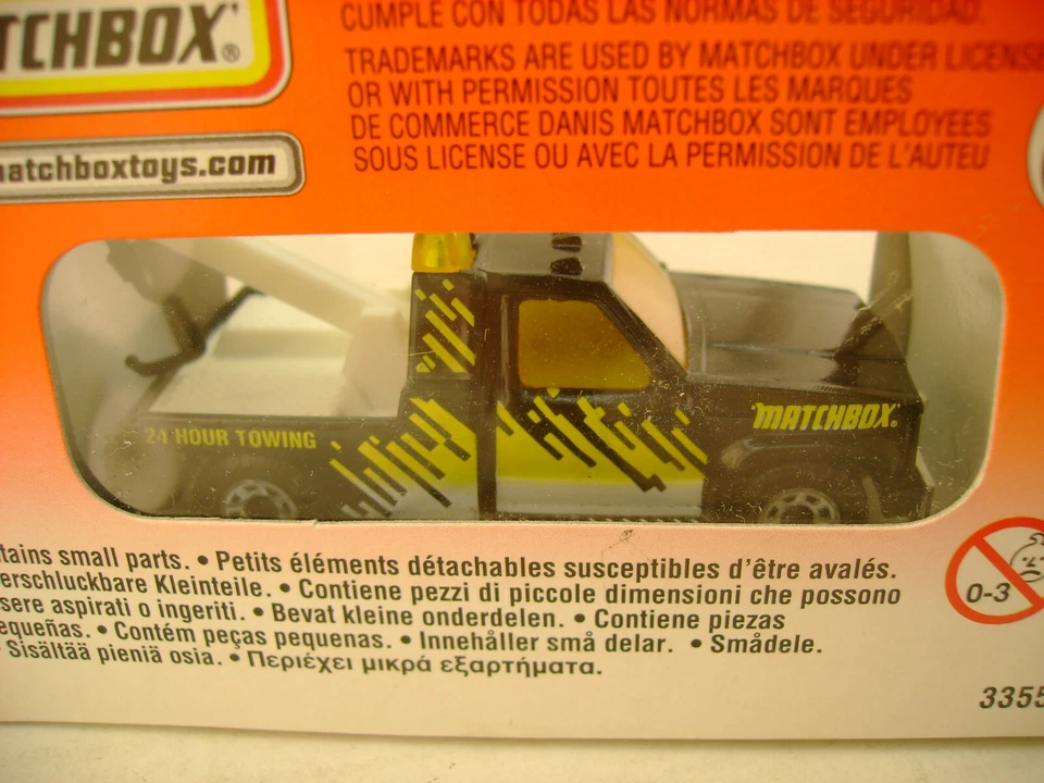 1997 MATCHBOX SUPERFAST #63 GMC WRECKER 24 HOUR TOWING TRUCK NEW IN BOX - Image 3 of 3