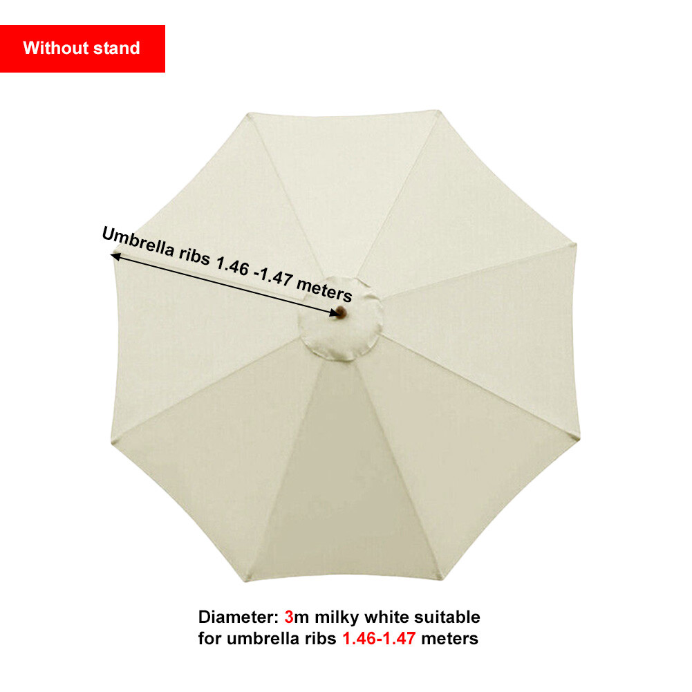 3m 6/8Arme Ersatzbezug für Sonnenschirm Sonnenschirmbezug Bespannung