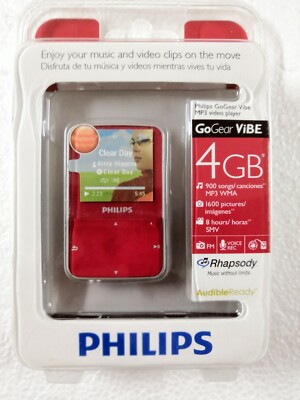 Philips SA1VBE04RW/17 RED GoGear 4GB MP3 Video Player