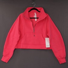 Lululemon Scuba Sweatshirt Half Zip Oversized Funnel Neck Glaze Pink Sz M/L NWT
