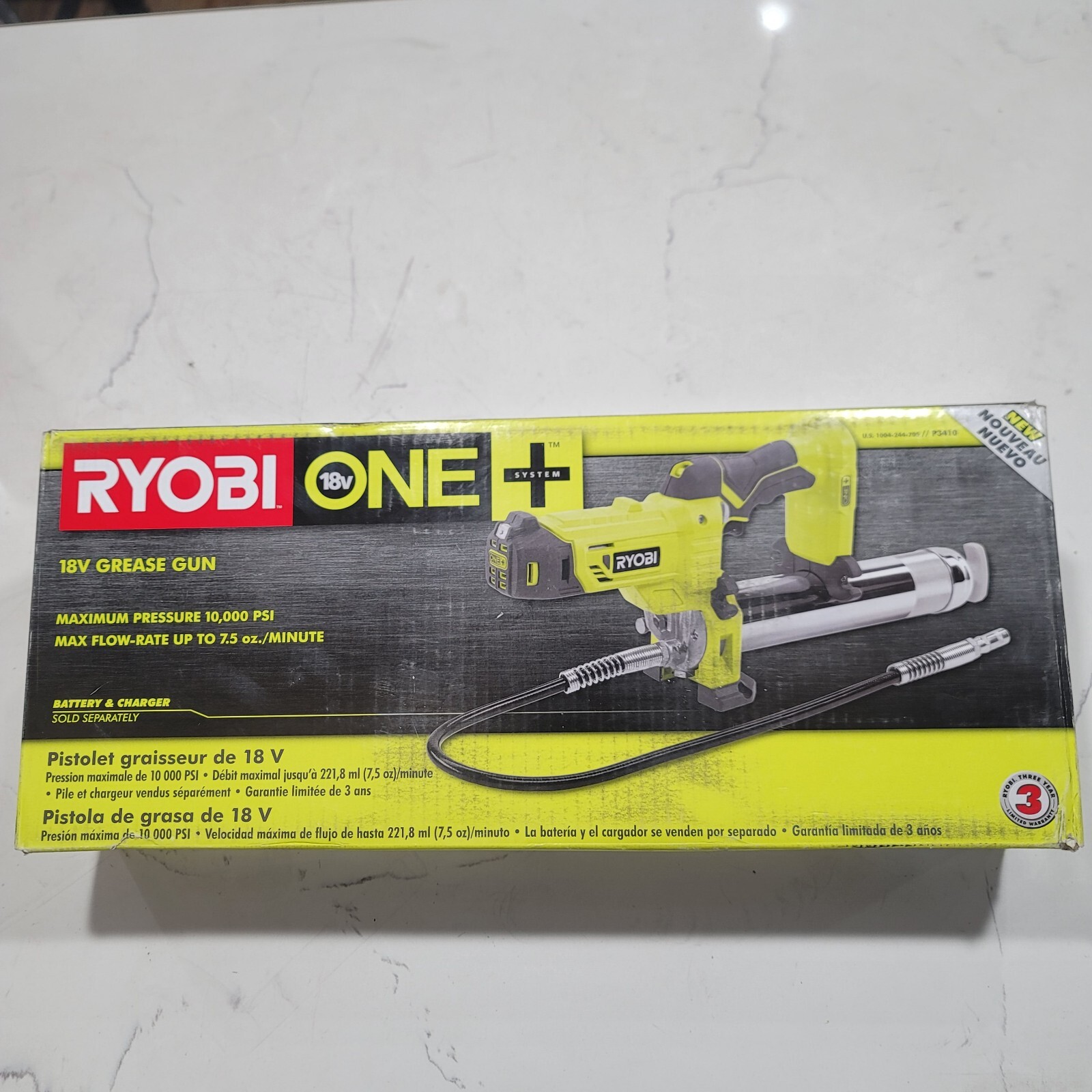New Ryobi P3410 ONE+ 18V Grease Gun (ToolOnly) BRAND NEW eBay