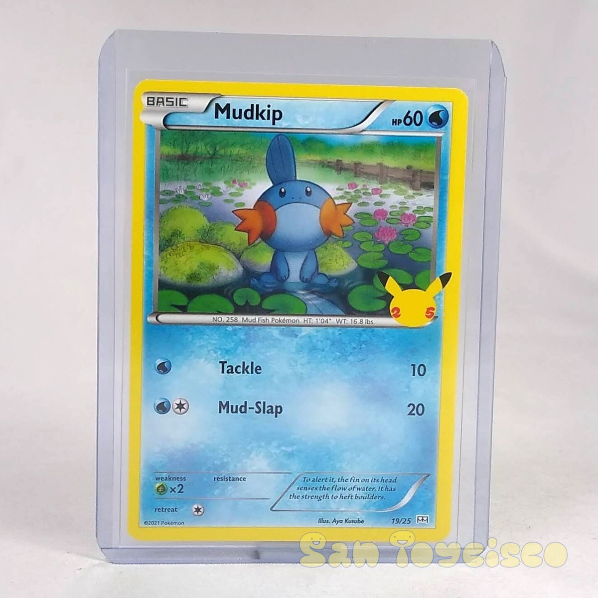 mudkip pokemon card mcdonalds 19/25 - Collection 2021 019/025 / Promo Card Type / HP / Stage MUDKIP #19/25 (NON-HOLO) 2021 MCDONALD'S
