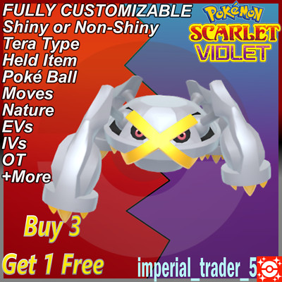 Pokémon Scarlet and Violet   Shiny Metagross   W/ Best 6IV Customizable