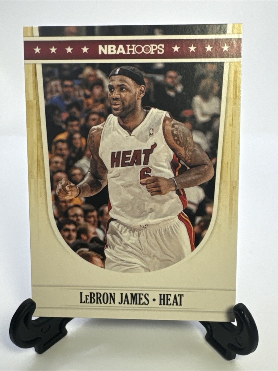 lebron james miami heat basketball card