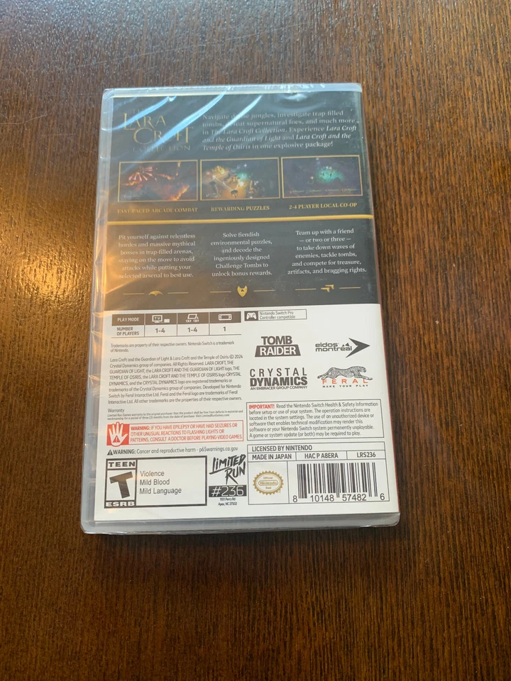 Limited Run #236: The Lara Croft Collection Tomb Raider Nintendo Switch New - Image 2 of 4