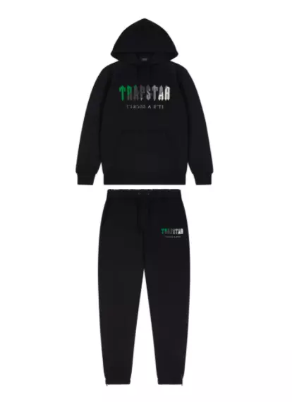 Trapstar Tracksuit - Black Green