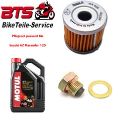 Set 4L Oil, Filter, Drain Plug Fits Suzuki GZ Marauder 125cc 23
