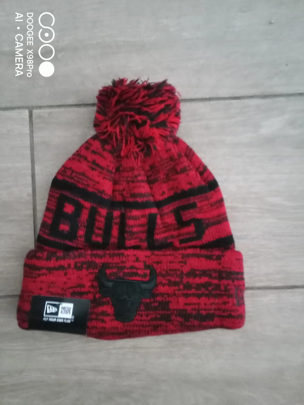 Chicago Bulls NBA Bobble Beanie Team Multi Colour Tag Still On