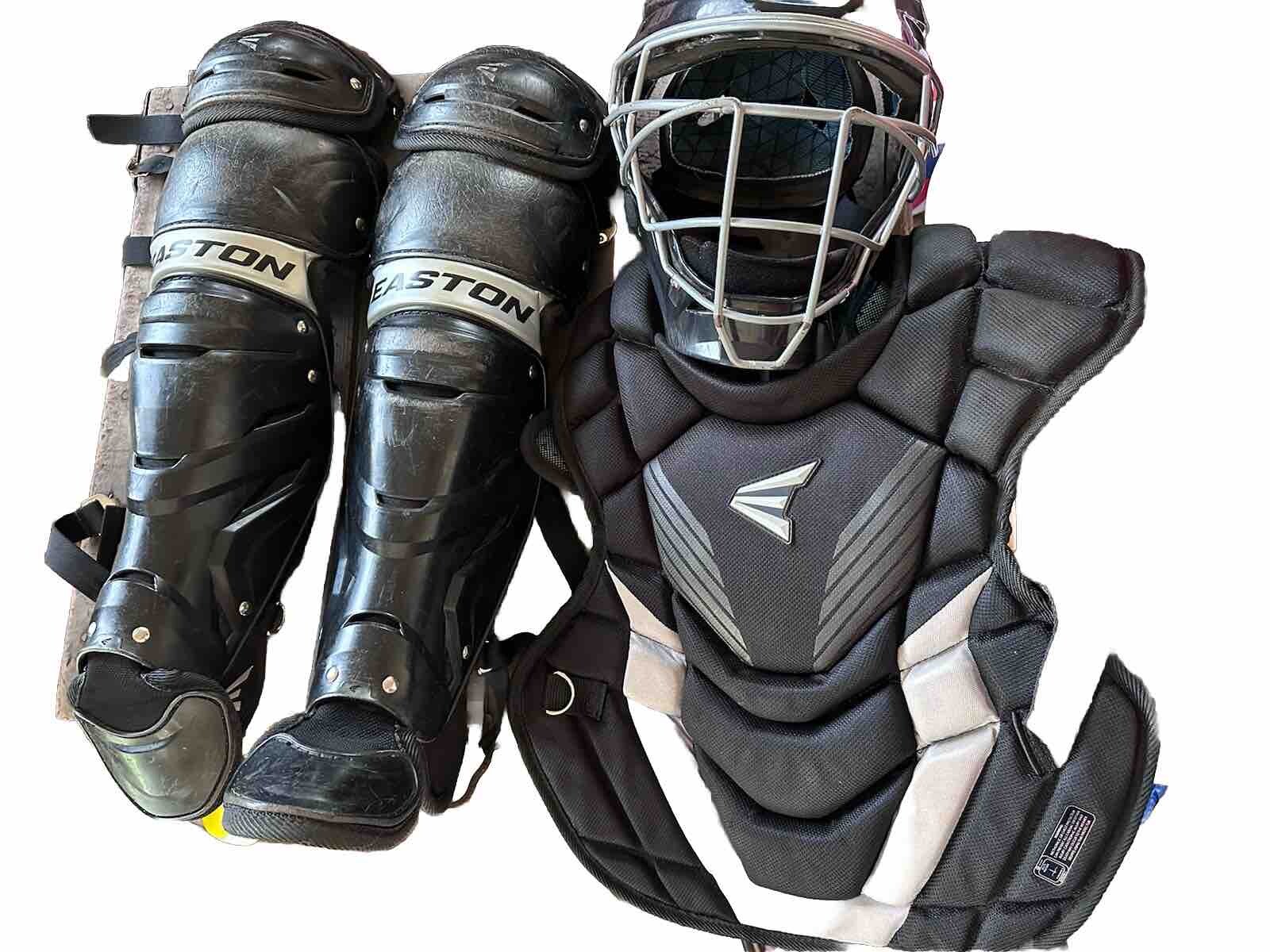 Easton GameTime Intermediate Catchers Gear Set Ages 1215 Black/Silver