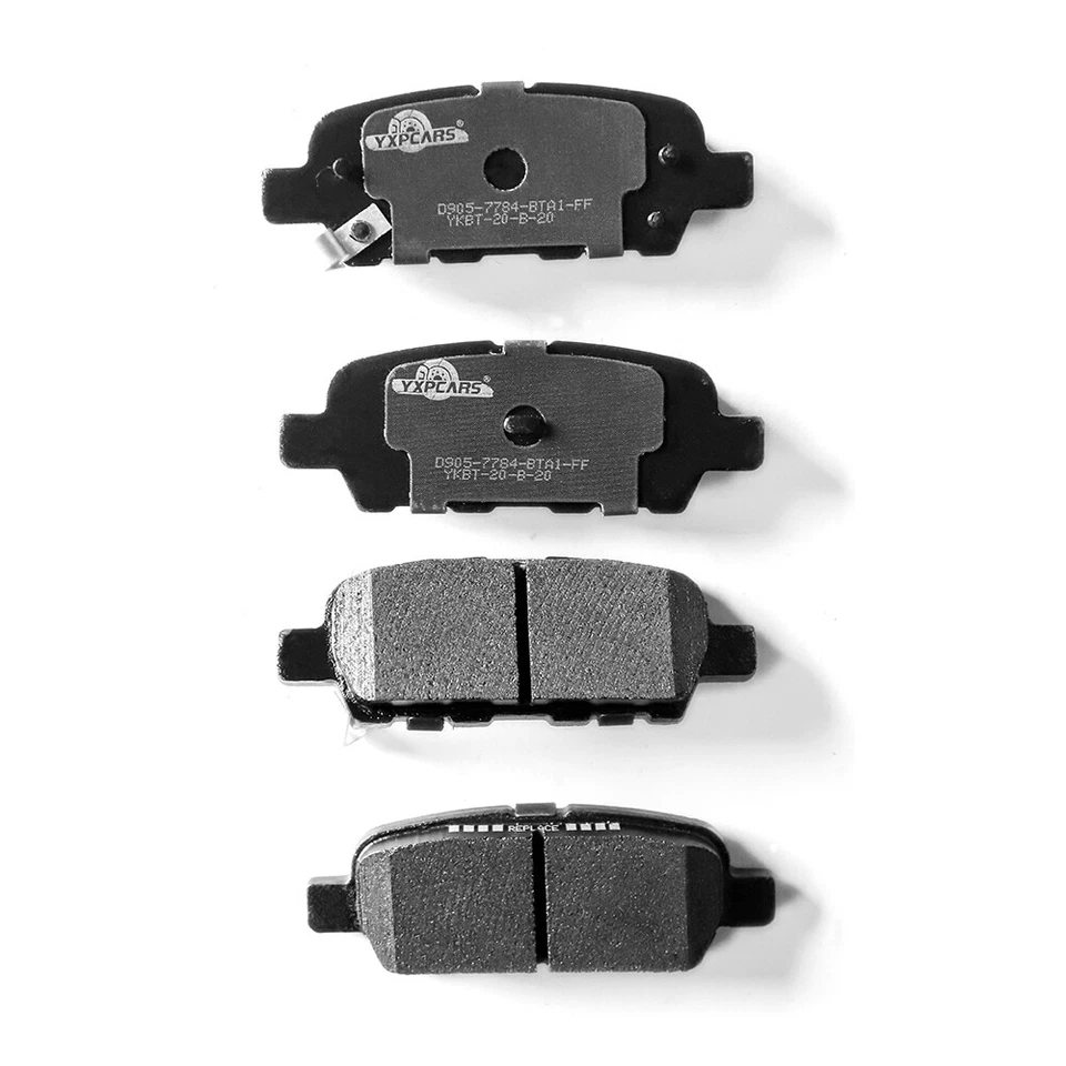 Pastilhas de freio dianteiras e traseiras de cerâmica para 2014 2015 2016 2017 2018 2019 Nissan Rogue - Imagem 4 de 4