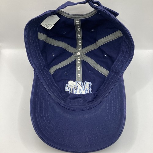 Under Armour MT Lacrosse Blue Strapback Lettered Embroidered Logo OSFM - Picture 7 of 8