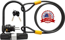 Bike U Candado, Grillete De Candado En D Para Bicicleta De Combinacion Resist...