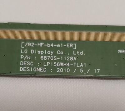 LG Display Board P/N 6870S 1128A For A Toshiba Satellite C655D