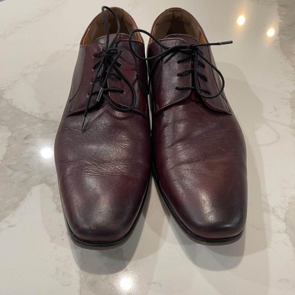 Florsheim Dress Shoes Jackson Oxford Brown Leather Plain Toe Casual Men’s 12D Florsheim Dress Shoes Jackson Oxford Brown Leather Plain Toe  main image 3