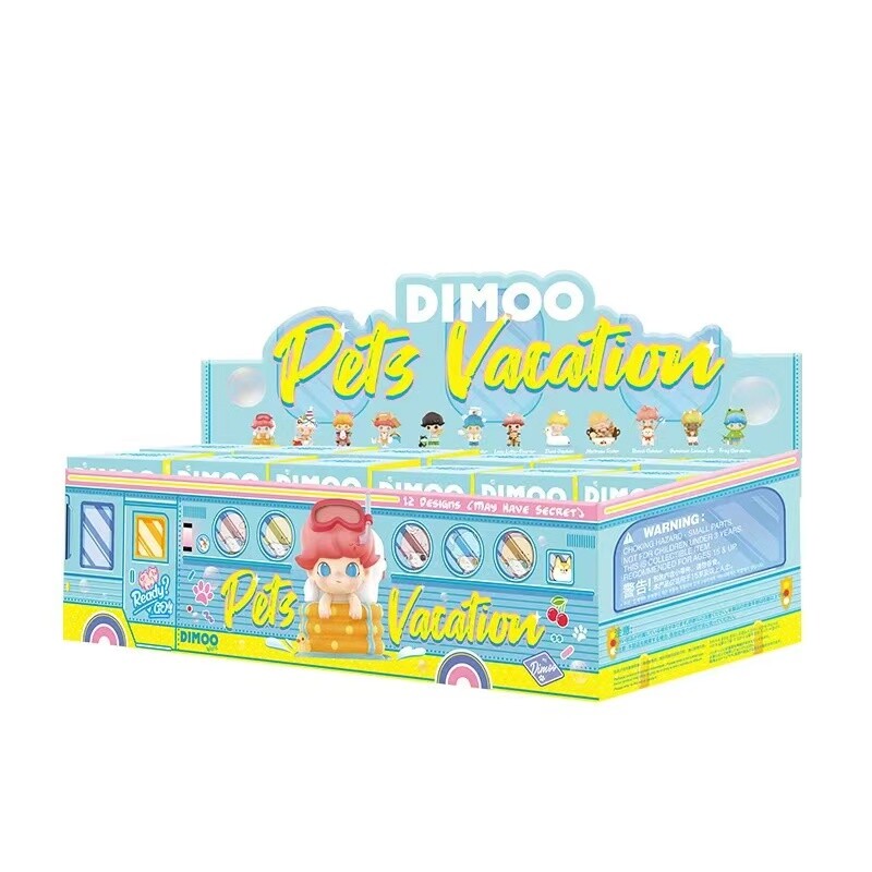 POP MART Dimoo Pets Vacation Series Play with Animal Confirmed