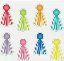 Schoolgirl Style 36 Piece Multicolored Hello Sunshine Tassel Cut Outs A325