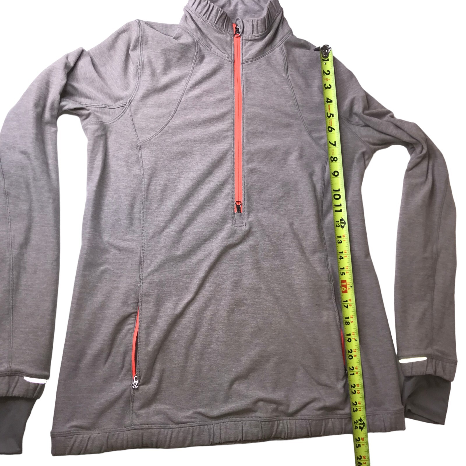 LULULEMON Half-Zip Pullover Light Gray Heathered … - image 7