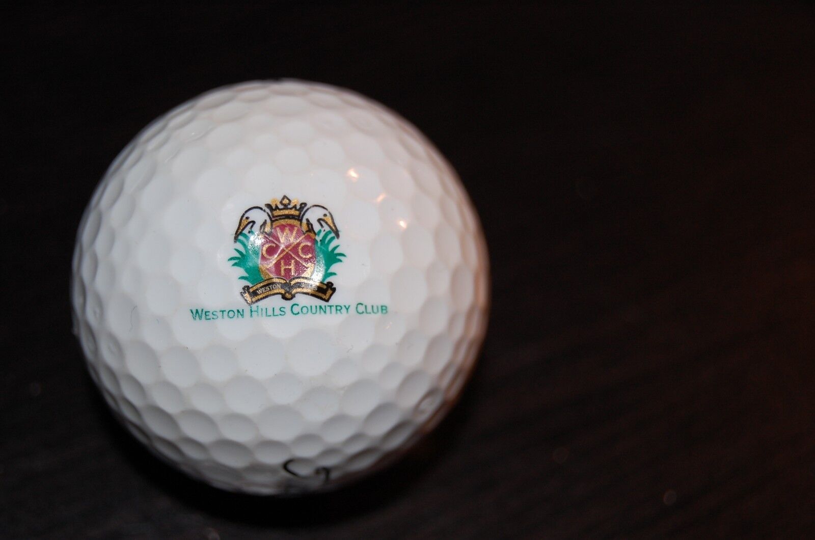 GOLF BALL LOGO WESTON HILLS COUNTRY Links CLUB Re Outlet SALE Golf Recommendation Course