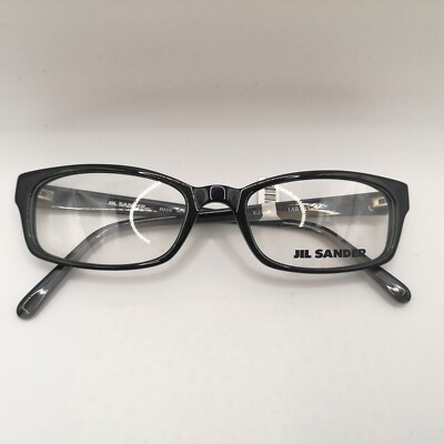  Jil Sander Kunststoff Brille VJS O2C 1 AB101 NEU schwarz eckig leicht 