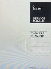 Icom Ic-w21a W21e Dual Band Fm Transceiver Service Manual Digital