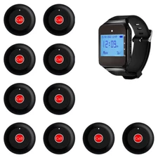 ​Restaurant Pager Wireless Waiter Calling System Watch Receiver Call Button