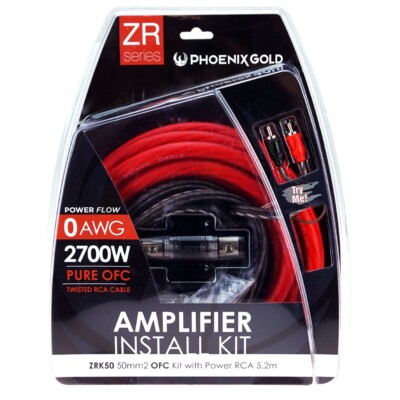 Phoenix Gold ZRK50 - 0AWG Pure OFC Verstärker Kabelsatz 2700 W
