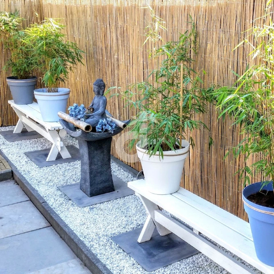 Bambus Sichtschutz CALAMA Gartenzaun Windschutz Bambusmatte EXTRA GEHÄRTET (HxB) - Bild 4 von 4