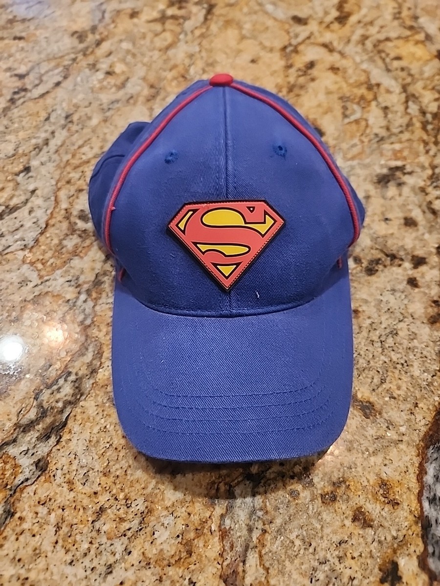 Vintage DC Superman Youth Boys Hat OSFM Snapback Cap Boys Blue Logo  Pre-owned