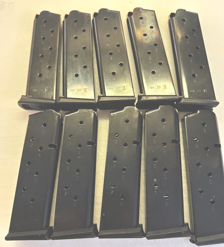 10 Pack 1911 Full Size 8 Round Steel Magazine Clip For Pistol