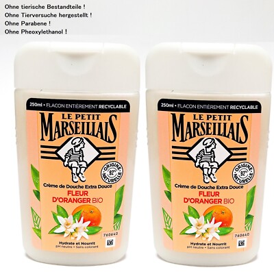 Le Petit Marseillais Duschgel Orangen - Blüte Duschcreme 2x250ml  aus Frankreich